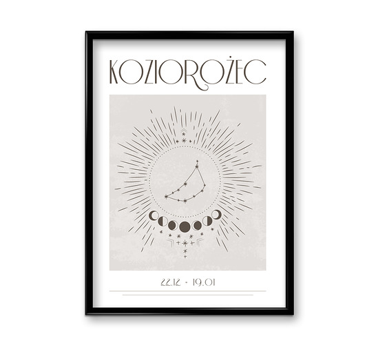 plakaty Plakat Koziorożec Boho