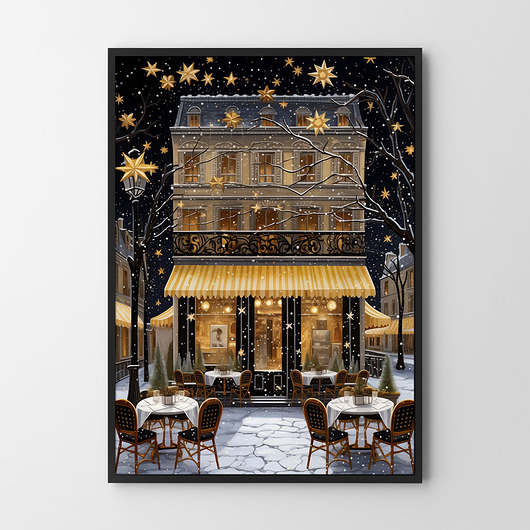 plakaty Plakat Paryż zimą