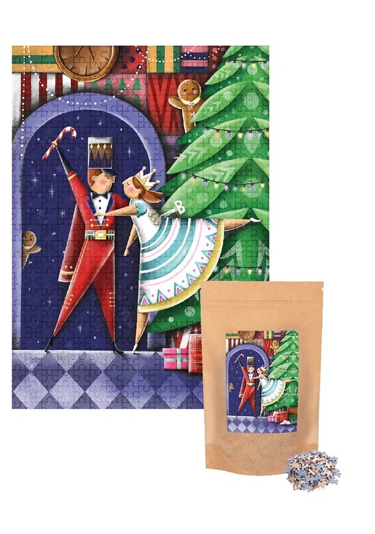 puzzle dla dzieci MUNO Puzzle Once Upon a Christmas by Julia Kraska 500 w eco woreczku
