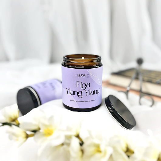 świece zapachowe Świeca Sojowa Figa Ylang Ylang 180 ml