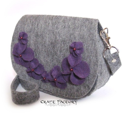 Popping Purples - mała listonoszka Craft Factory