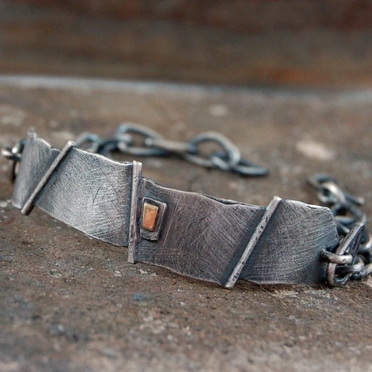 bransoletki wire wrapping srebro, złoto ... unisex