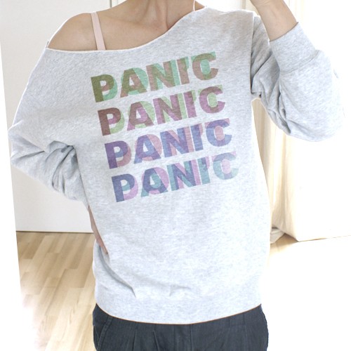 Don't panic Gruby Szary Oversize Z ONE MUG A DAY