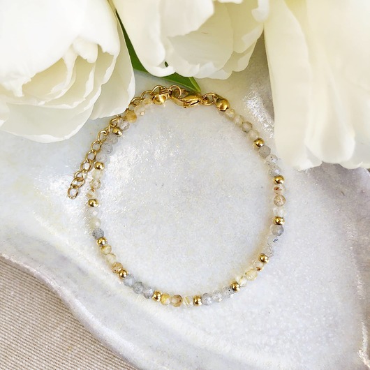 bransoletki z kamieni naturalnych Bransoletka Little Luck Autumn labradoryt