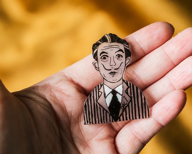 broszki Broszka Salvador Dali