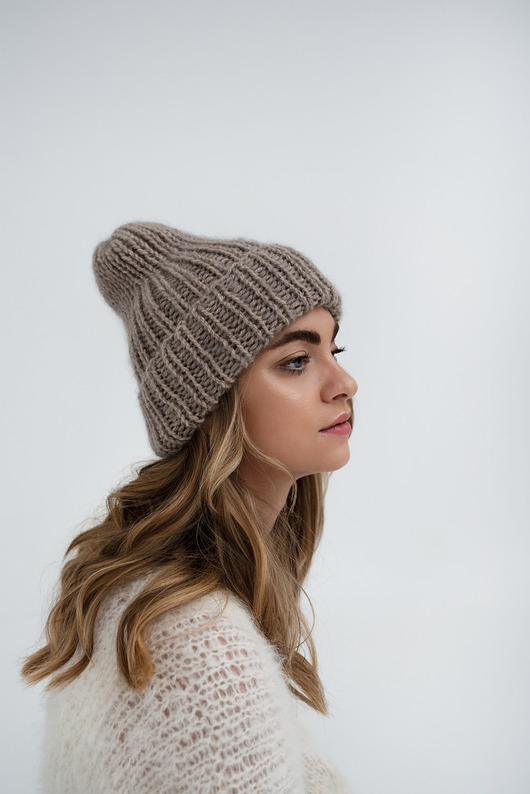 Alpaca mohair beanie Lucky HandMade