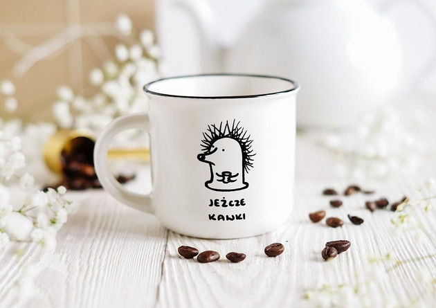 kubki Kubek JEŻcze kawki!, dla miłośnika kawy