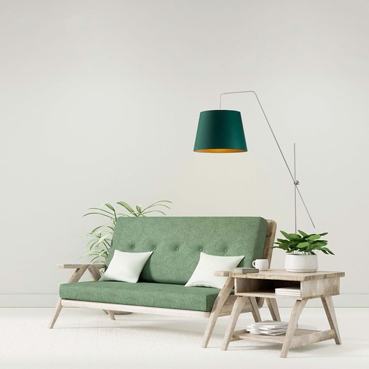 lampy podłogowe Nowoczesna lampa do salonu na wysięgniku VIGO GOLD do czytania w sypialni