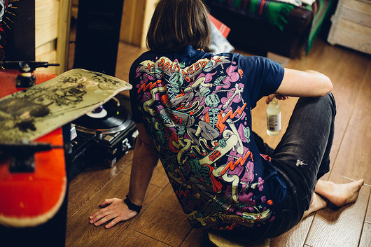 Rad Riders All Over Print Tee DONT NEED NO SAMURAI