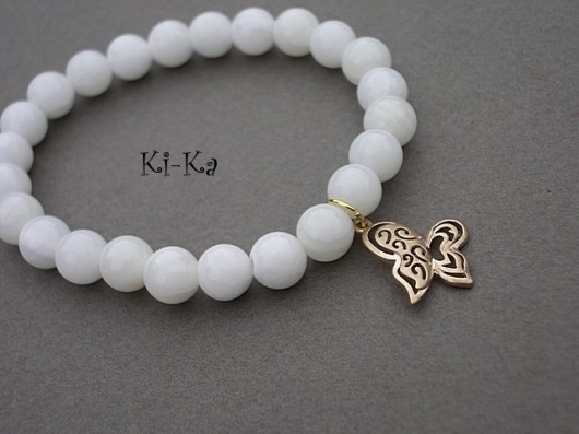 White butterfly -  bransoletka KiKa pracownia