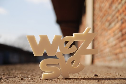 Weź się - białe, napis 3D, 80x20cm Ledon