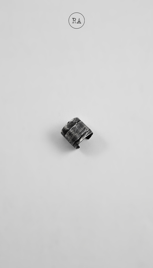 nausznice Nausznica srebro oksydowane FAUNA