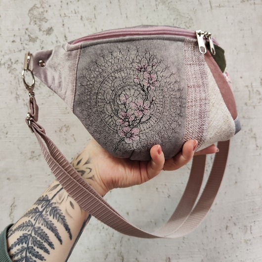 saszetka nerka Nerka XXL sakura kwiaty wiśni