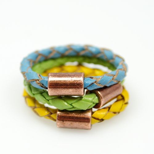 Tricolor cooper rings II Djenka