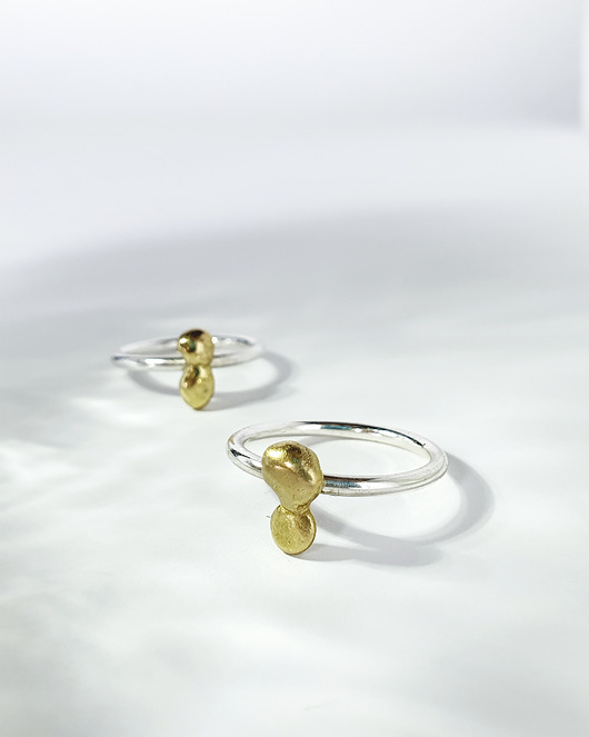 pierścionki srebrne Pierścionek Golden Drop