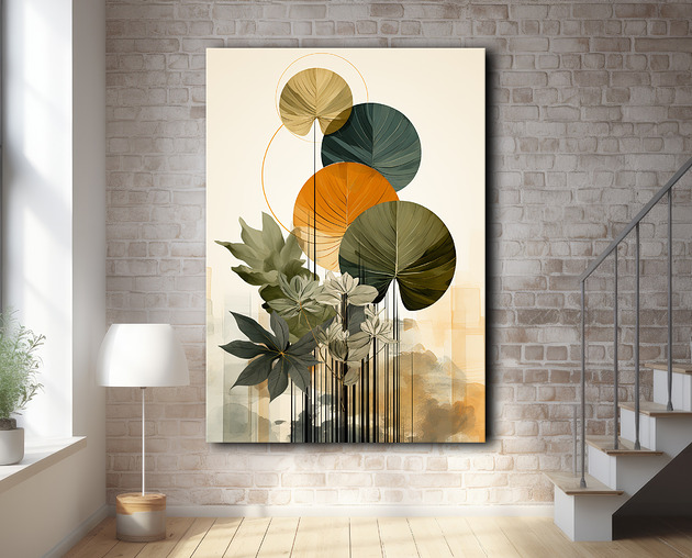 plakaty Tropikalne liście - Plakat - Loft, Minimalizm