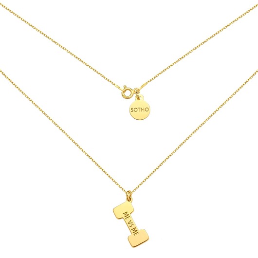 srebrne naszyjniki Złoty naszyjnik ciężarek ME vs ME