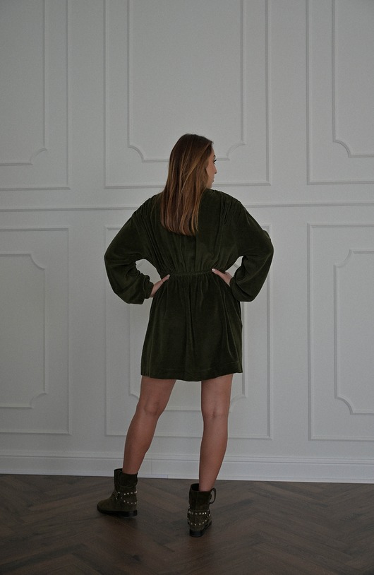 sukienki midi damskie Sukienka FILOMENA  mini khaki