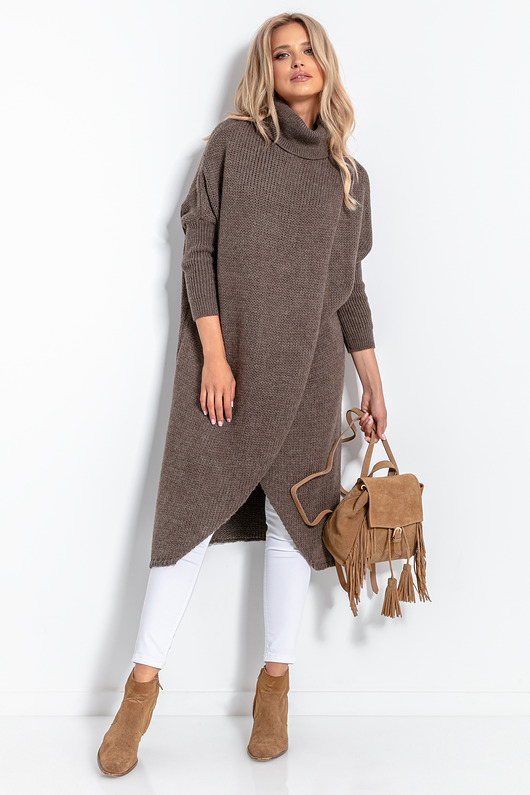 swetry damskie Długi sweter F1052