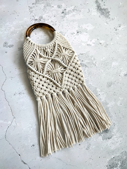 torby na ramię Pleciona Torebka - Makrama. Boho rustykalna stylizacja