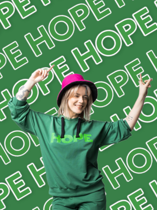 bluza z kapturem damska Bluza RAINBOW Hope