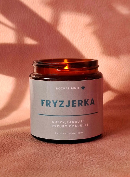 świece zapachowe Świeczka sojowa FRYZJERKA
