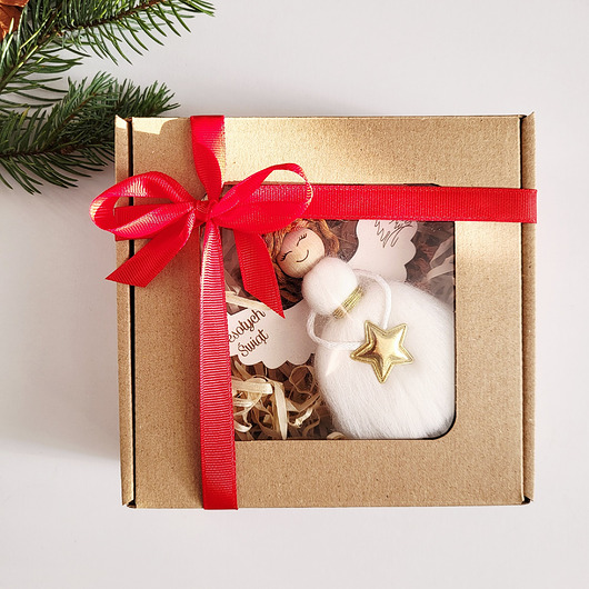 ozdoby choinkowe Aniołek- Ozdoba Świąteczna Na Choinkę - gotowy mały prezent