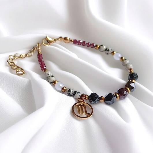 bransoletki z kamieni naturalnych SKORPION - zodiac collection - PREMIUM - nowa wersja