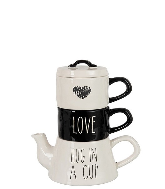 czajniki i dzbanki Zestaw do herbaty Love Ceramics, 28x20 cm