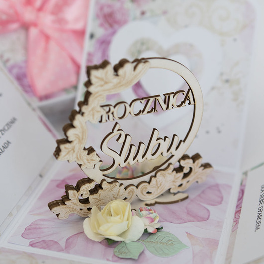 kartki scrapbooking Rocznica ślubu, exploding box, kartka 3d pamiątka