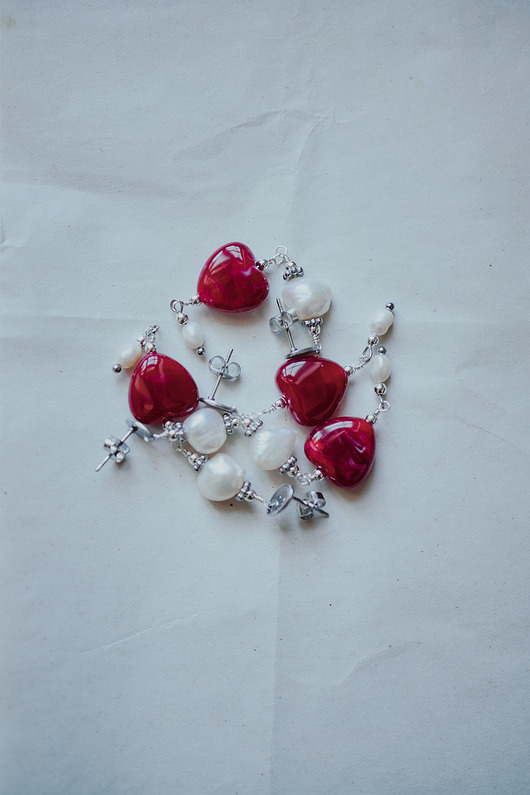 kolczyki z kamieniami Kolczyki Rococo Valentine