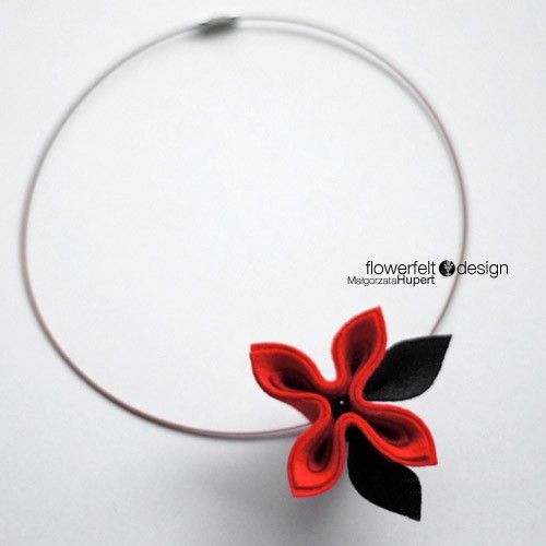 mini Carmine FlowerFelt Design
