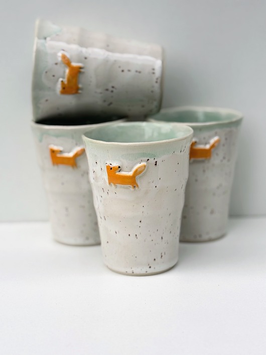 kubki Kubek ceramiczny lisek