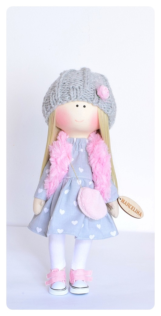 Lalka handmade 37cm dostępna od ręki Handmade Tolak