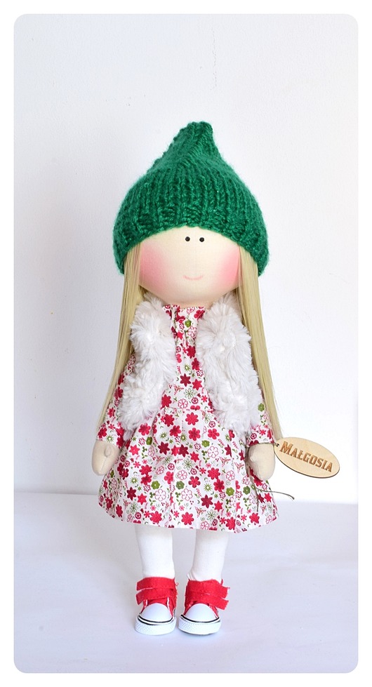 Lalka handmade 37cm dostępna od ręki Handmade Tolak