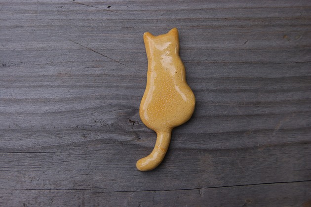 magnesy Ceramiczny magnes kot zółty