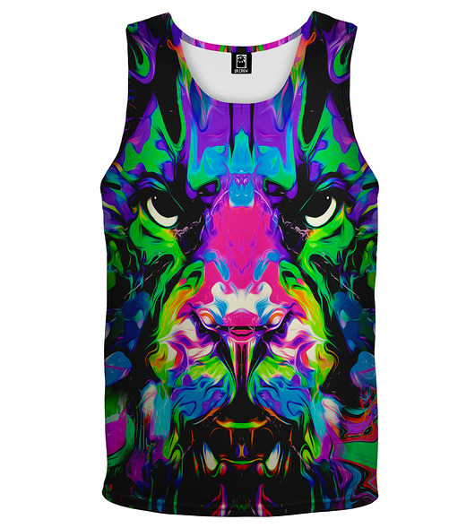 t-shirty męskie DR.CROW Bokserka Męska Lew Tiger