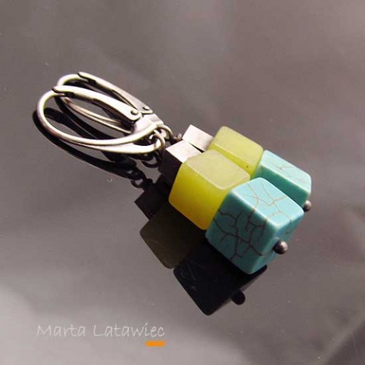 Kolczyki >Trawa cytrynowa< Marta Latawiec