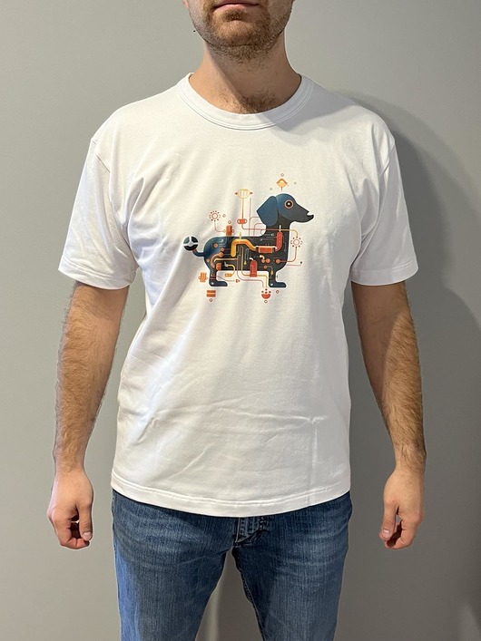 t-shirty męskie Koszulka Cyber Jamnik