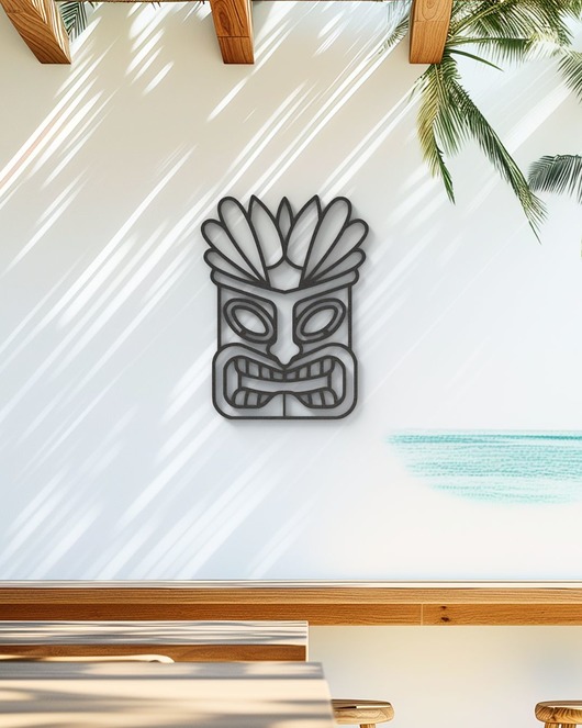 Ozdoby na ścianę Totem w indiańskim stylu-Tiki-oryginalna dekoracja ścienna, ozdoba salonu