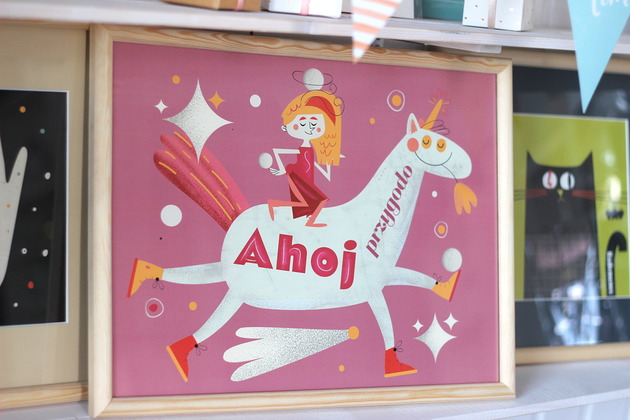 obrazy i plakaty do pokoju dziecięcego Plakat jednorozec 30x40