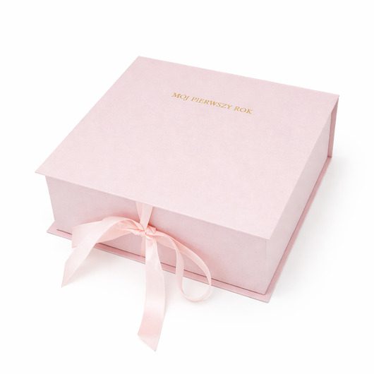 pokój dziecka - różne Pudełko "Mój pierwszy rok" różowe, prezent