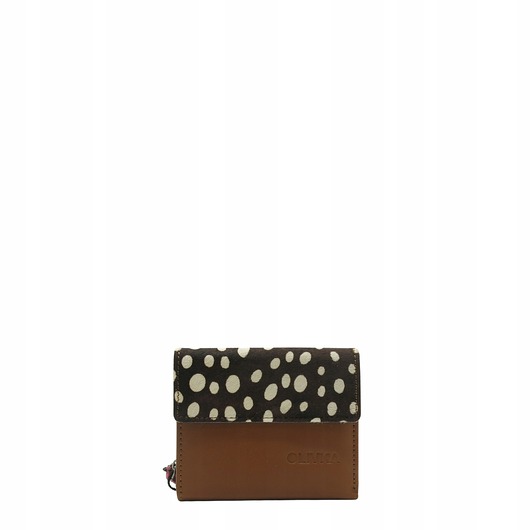 portfele damskie Portfel damski skórzany miejsce na bilon zdjęcie przegródki OLIVKA