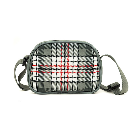 Torebka na ramię crossbody w kratę Shellbag