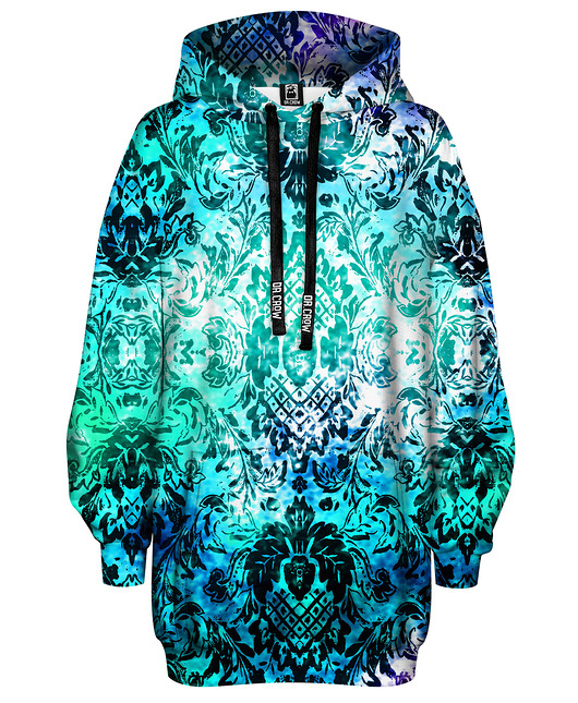 bluza z kapturem damska Bluza Oversize Tunika DR.CROW Coccobarocco