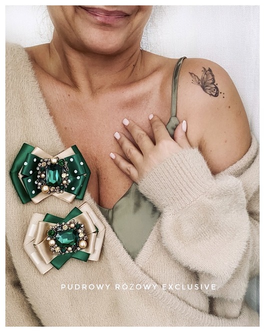 broszki Brosza  z ozdobą w stylu glamour Kryształ z perłami NEW