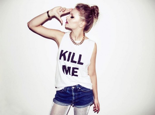 koszulka  KILL ME ręcznie malowana  XXXkipeke