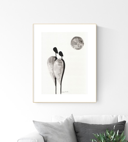 grafika 30X40 cm wykonana ręcznie MiniMalArt