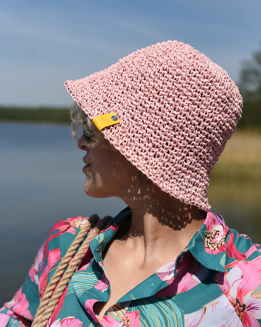kapelusze damskie HOLIDAYS kapelusz bucket hat w kolorze kwiatów oleandru