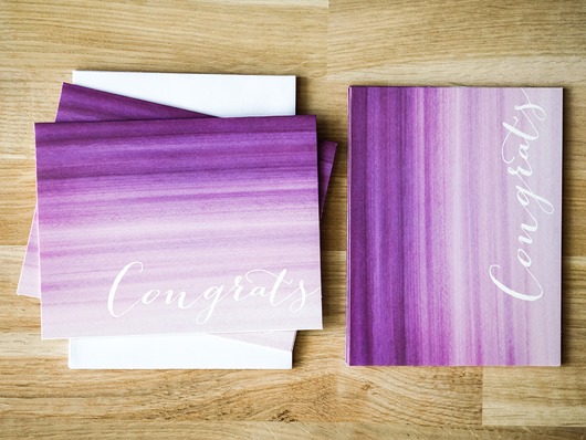 Kartki okolicznościowe typografia, 5 sztuk 71 Prints